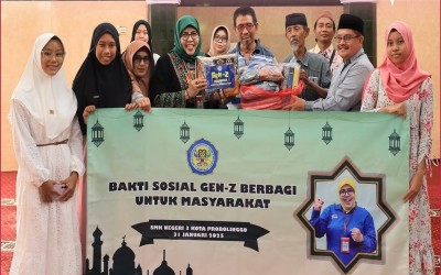 SMKN 3 PROBOLINGGO MELAKSANAKAN KEGIATAN BAKTI SOSIAL MEMPERINGATI ISRA' MI'RAJ